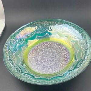 Iridescent Green Decorative Bowl
